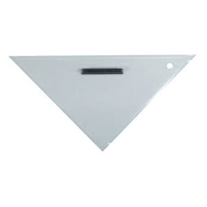 Anlegedreieck, Hypotenuse 27 cm, 2 mm stark Anlegedreieck, Hypotenuse 27 cm, 2 mm stark