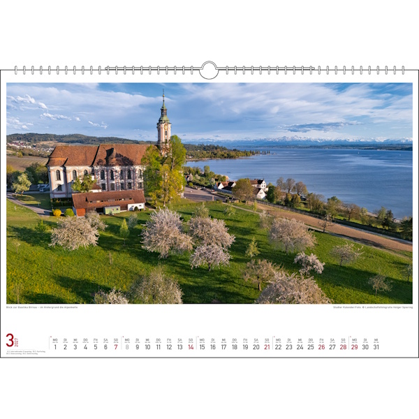 Malerischer Bodensee 48 x 33 cm - Stadler Kalender 2027
