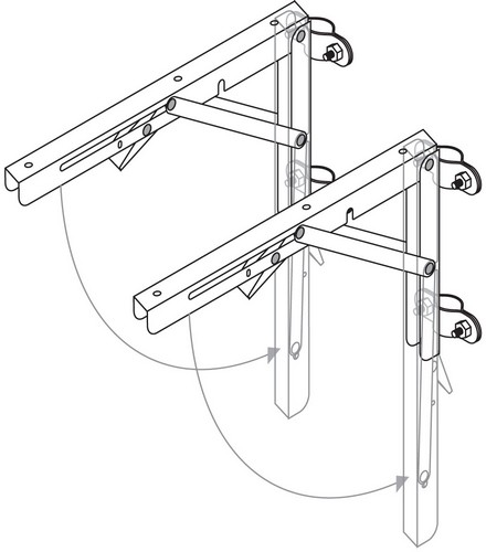 Tisch-Befestigungssatz für die Steuersäule Tisch-Befestigungssatz für die Steuersäule