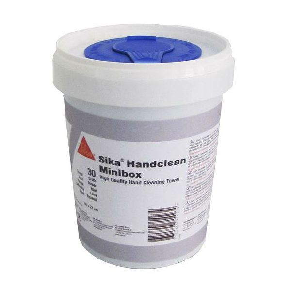 Sika Handclean Minibox Reinigungstücher für Fette, Schmiere, Öl und Teer Sika Handclean Minibox Reinigungstücher für Fette, Schmiere, Öl und Teer