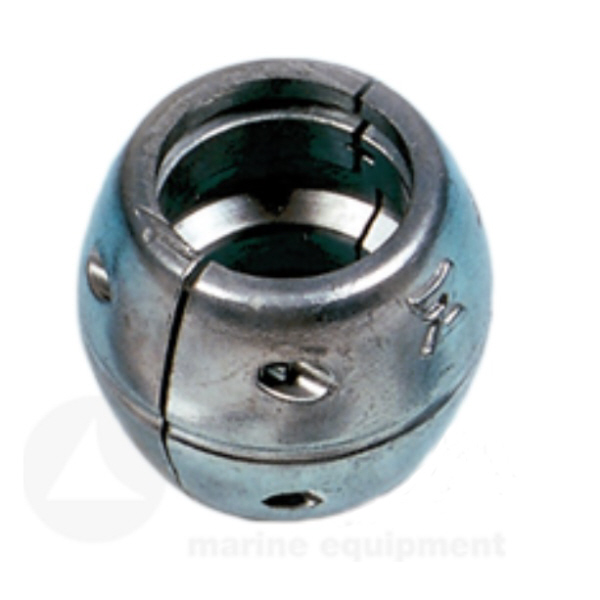 Wellen-Zinkanode, Gewicht: 0,70 kg, Länge: 65 mm, Wellen-Ø: 25 mm, Außen-Ø: 55 mm Wellen-Zinkanode, Gewicht: 0,70 kg, Länge: 65 mm, Wellen-Ø: 25 mm, Außen-Ø: 55 mm