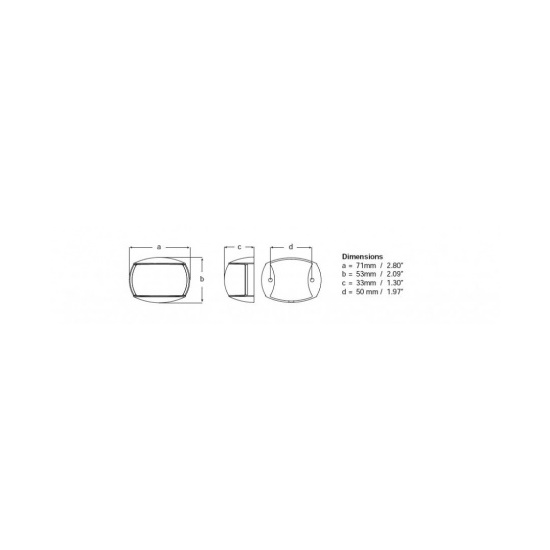 HELLA Navi LED Compact Steuerbordleuchte schwarz