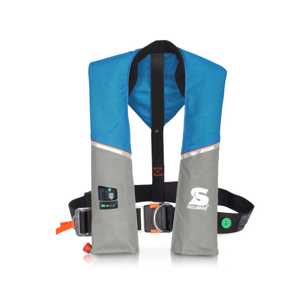 SECUMAR Automatikrettungsweste Ultra 170 "Harness" hawaiian ocean/hellgrau/orange SECUMAR Automatikrettungsweste Ultra 170 "Harness" hawaiian ocean/hellgrau/orange