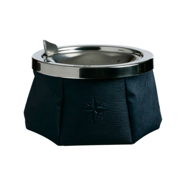 Marine Business Aschenbecher Leder, Navy Marine Business Aschenbecher Leder, Navy