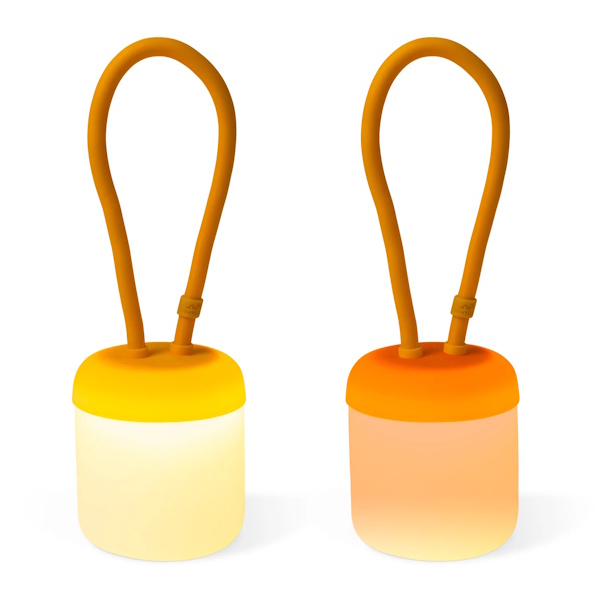 Floppy Slilikon Leuchte sunsetorange - wasserdicht