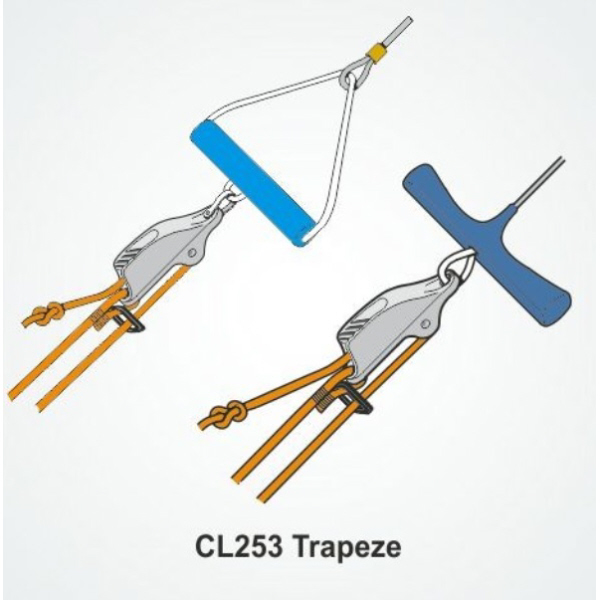 Clamcleat CL 253 Trapezklemme Tau-Ø 4-8 mm