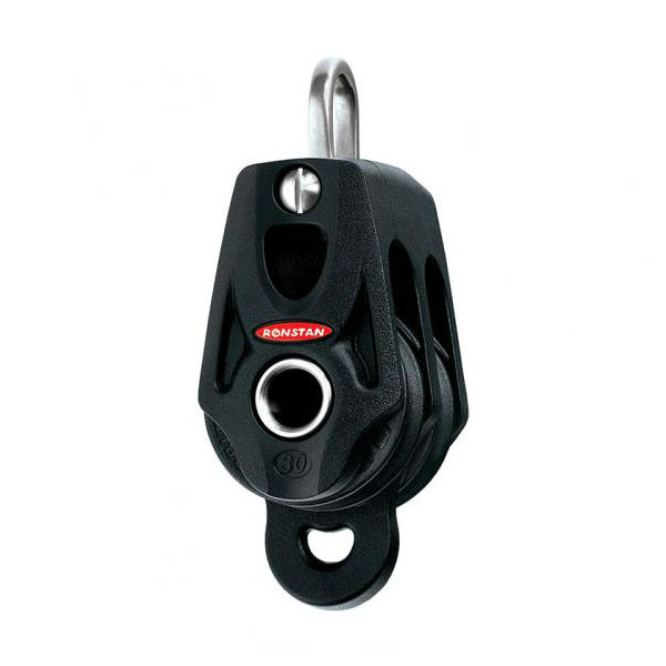 Ronstan Serie 30, 8 mm Doppelblock mit Hundsfott, Looptop Ronstan Serie 30, 8 mm Doppelblock mit Hundsfott, Looptop
