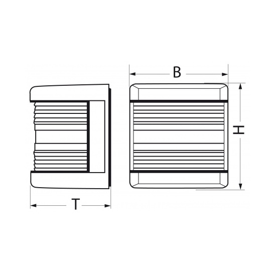 Hella Steuerbordlaterne Serie 2984 weiss