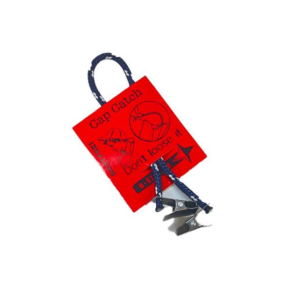Cap Catch - Befestigungsclip für Mützen und Caps blau/weiß Cap Catch - Befestigungsclip für Mützen und Caps blau/weiß