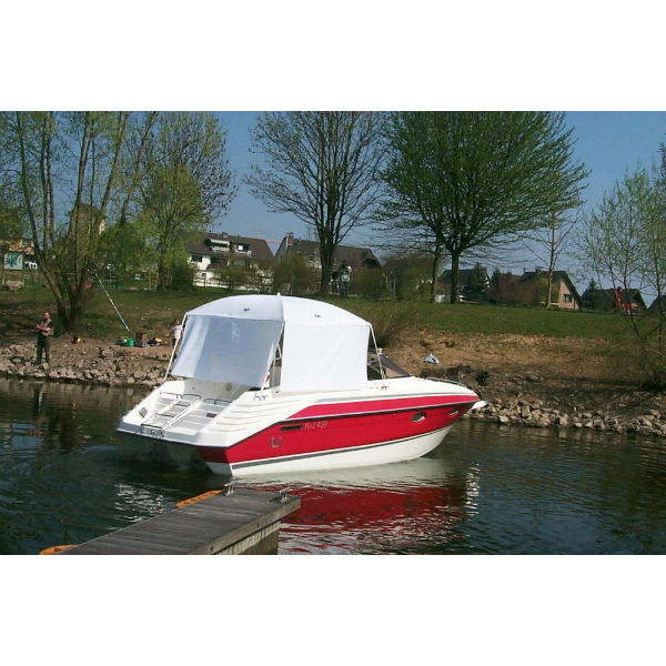 Bootssonnenschirm Sunny Boy "Garda", blau 190 x 230 cm mit 2 Seitenteilen Bootssonnenschirm Sunny Boy "Garda", blau 190 x 230 cm mit 2 Seitenteilen